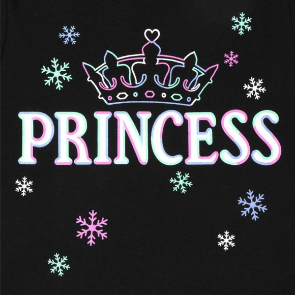 The Childrens Place Girls PRINCESS Graphic Tee-2 pack- Medium (7/8) Long Sleeve - Picture 2 of 6